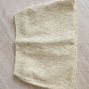 Cream/Gold Mini Skirt